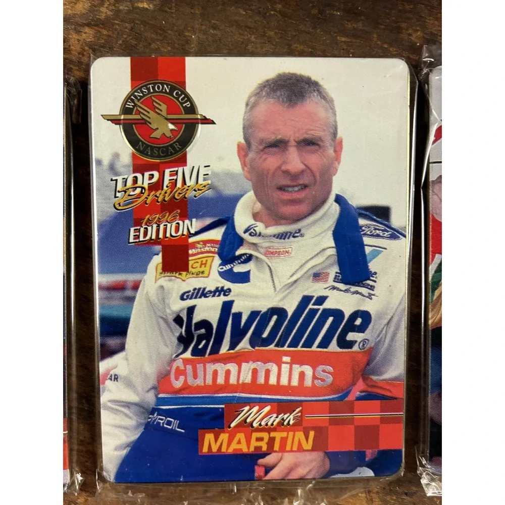 1996 NASCAR Winston‎ Cup 5 Drivers Metal Cards Tin